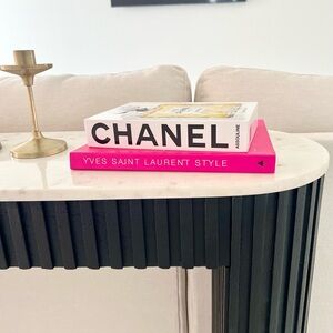 Chanel and Yves Saint Laurent Style Books - Pink and Black